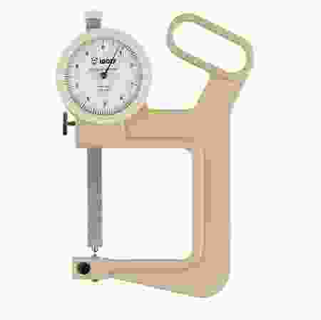 WOLF grubościomierz zegarowy 0-25/0,1 mm z końcówką płaską Ø10 mm głębokość pomiaru 150 mm 853.052 