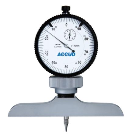 ACCUD głębokościomierz zegarowy 0-10/0,01mm podstawa 101,5x17mm 291-010-12
