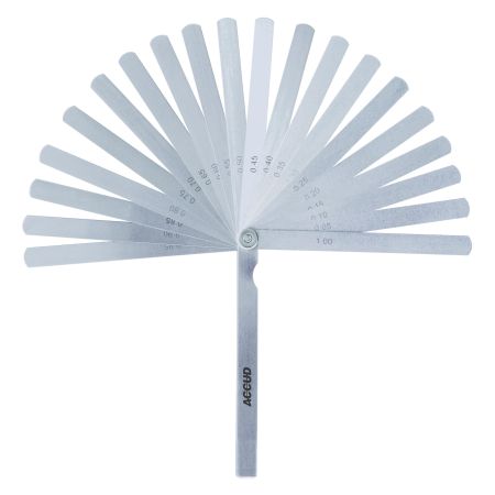 ACCUD szczelinomierz listkowy 0.02-1.00mm 17 listków (300mm) DIN2275 915-100-17