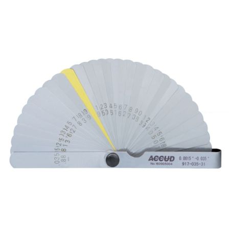 ACCUD szczelinomierz listkowy calowy 0.0015'~0.035' 32 listki 917-035-31