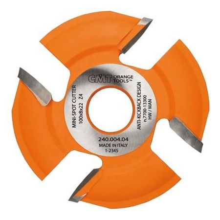 CMT frez do wycinania wad drewna100x22x8 HM 4 zęby 240.004.04 do lamelek