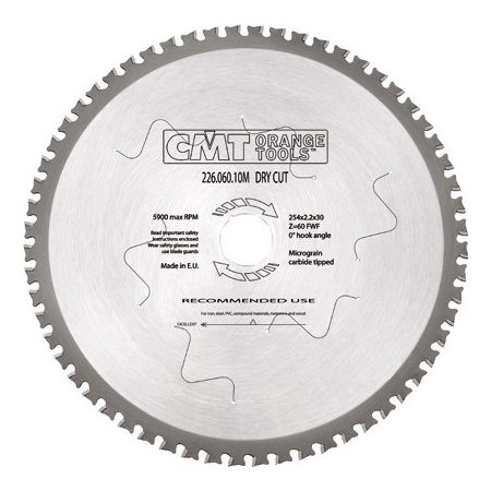CMT piła tarczowa 235x30x2,2 HM 48 zębów do cięcia stali na sucho 226.048.09M