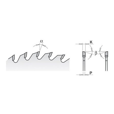 CMT piła tarczowa 254x30x2,4 HM 48 zębów, cięcie w poprzek 294.048.10M