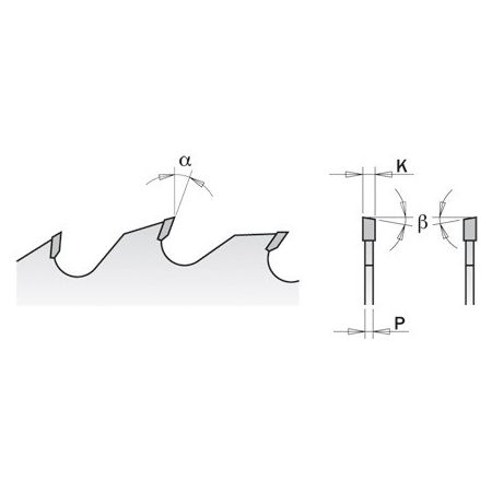 CMT piła tarczowa 300x70x2,7 HM 24+4 zęby do wielopił, cienki ząb 280.024.12V
