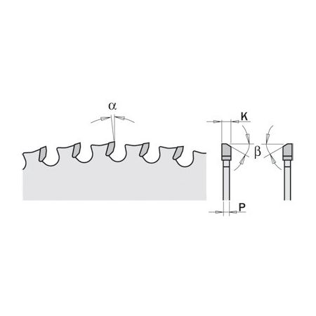 CMT piła tarczowa 305x25,4x2,2 HM 80 zębów do cięcia stali na sucho 226.080.12