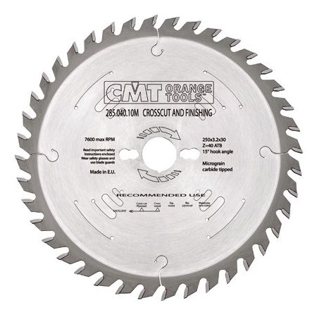 CMT piła tarczowa 350x30x3,5 54 zęby do cięcia poprzecznego i wzdłużnego 285.054.14M