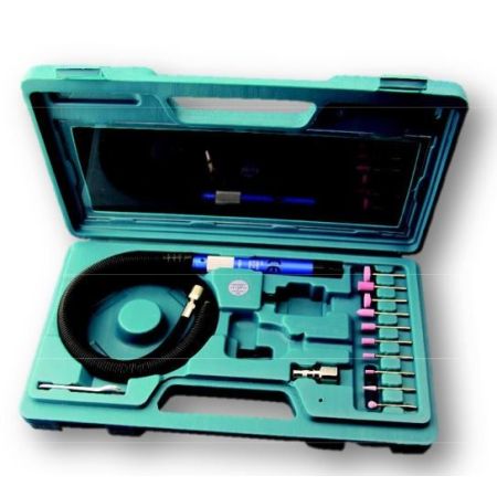 DELTAIR pneumatyczna szlifierka prosta T130AKM - zestaw