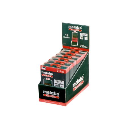METABO komplet wierteł do stali HSS-TIN 1-10mm 19 szt. (627156000)