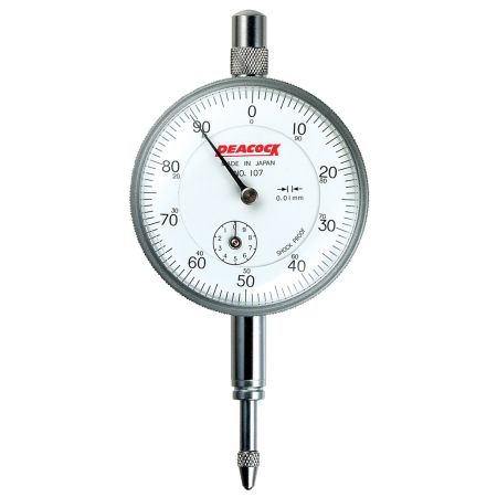 PEACOCK czujnik zegarowy 0-10/0,01mm DIN878 z uchwytem 855.508