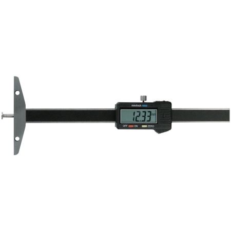 SCHUT głębokościomierz elektroniczny 0-150 mm/0,01 mm ze zmienną końcówką 910.356