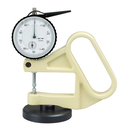 SCHUT grubościomierz zegarowy 0-10/0,01mm z płaską końcówką Ø 16mm 853.005