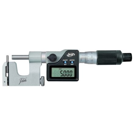 SCHUT mikrometr elektroniczny z wymiennymi kowadełkami 0-25/0,001mm 909.508