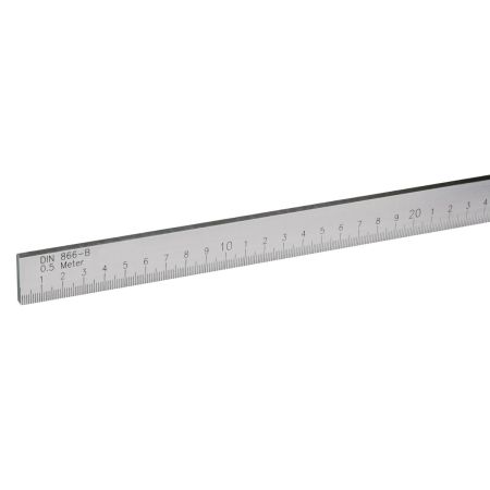 SCHUT przymiar 500x25x5mm stal nierdzewna DIN 866 B 771.015