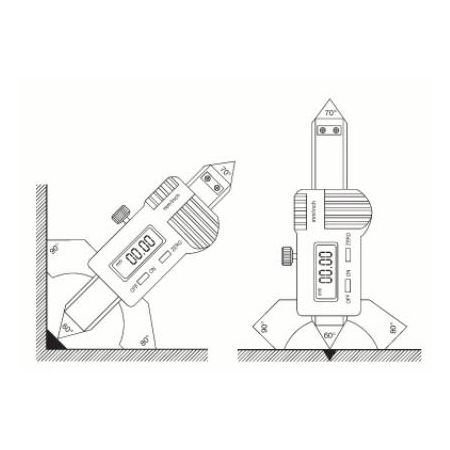 SCHUT spoinomierz elektroniczny 0-20/0.01 mm 906.429