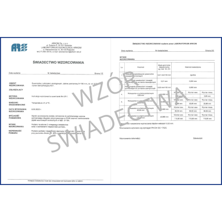 SCHUT suwmiarka elektroniczna 150/0.01 mm do pomiarów grubości lin + świadectwo wzorcowania 910.166 WZORC