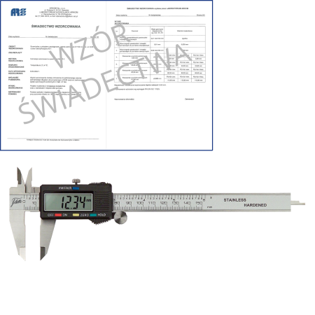 SCHUT suwmiarka elektroniczna 150/0.01 mm HOLD + świadectwo wzorcowania 907.543 WZORC