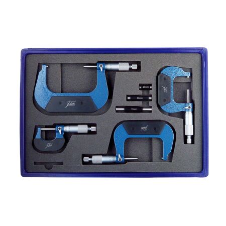 SCHUT zestaw mikrometrów analogowych 0-100/0,01mm 906.056