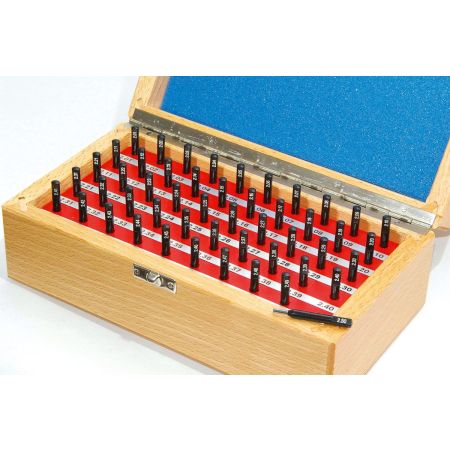 SCHUT zestaw wałeczków pomiarowych krótkich z uchwytami 0,06-0,50 mm 45 szt. 833.761