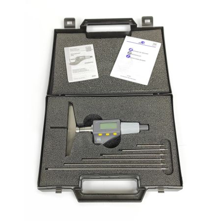 TESA głębokościomierz elektroniczny 0-180/0,001 mm mikrometryczny poprzeczka 100 mm końcówka płaska 06030070