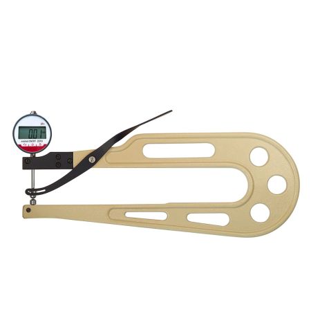 WOLF grubościomierz elektroniczny 0-25/0,01mm z okrągłą końcówką R1,5 mm głębokość pomiaru 300 mm 853.094